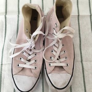 Light Pink High Top All Star Converse